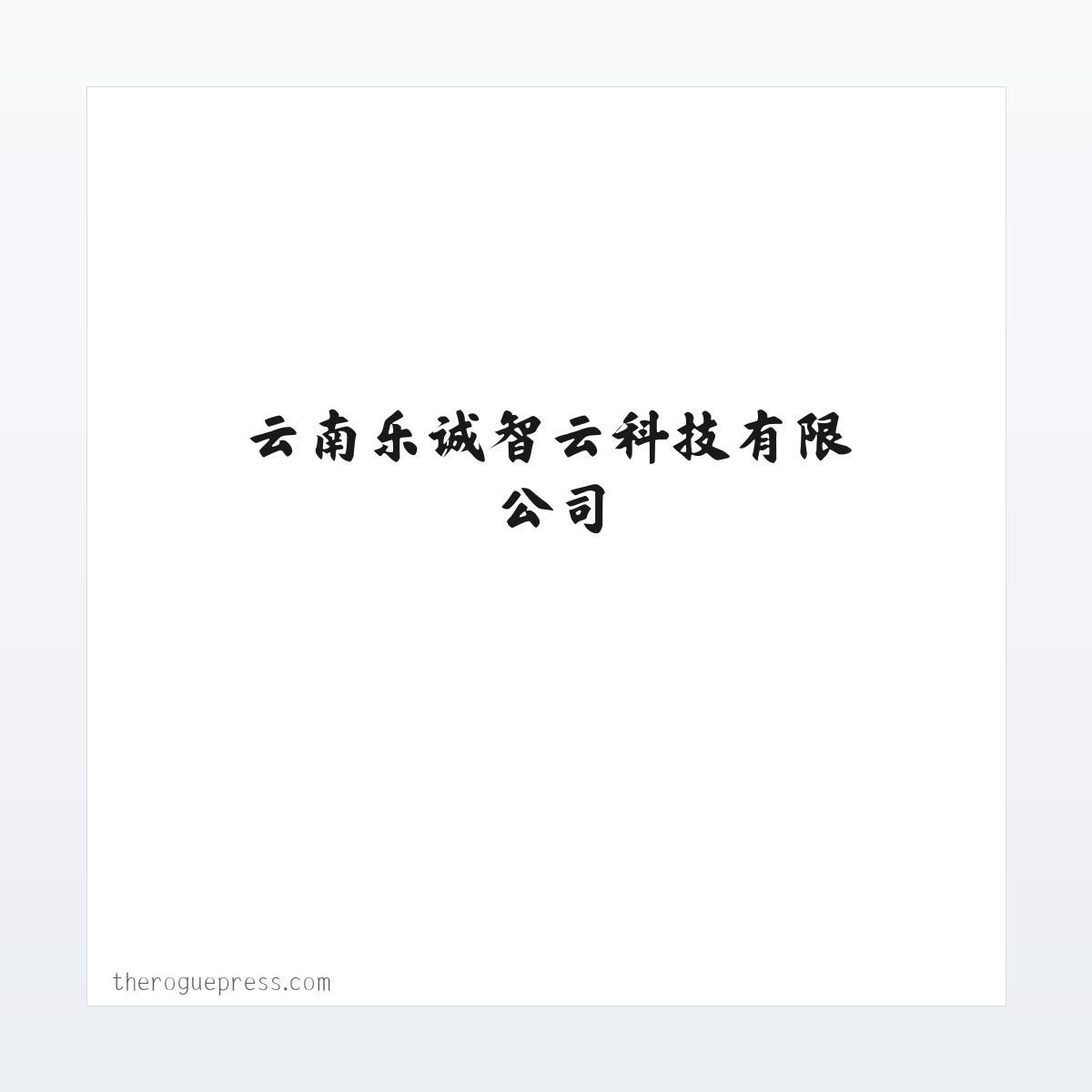 云南乐诚智云科技有限公司 方图